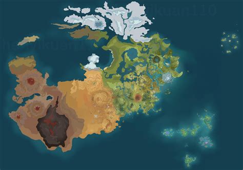 genshin map leak|The Complete Speculative Map of Teyvat! : r/Genshin